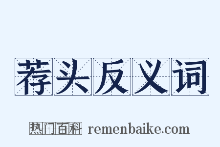 荐头反义词是什么意思的图片